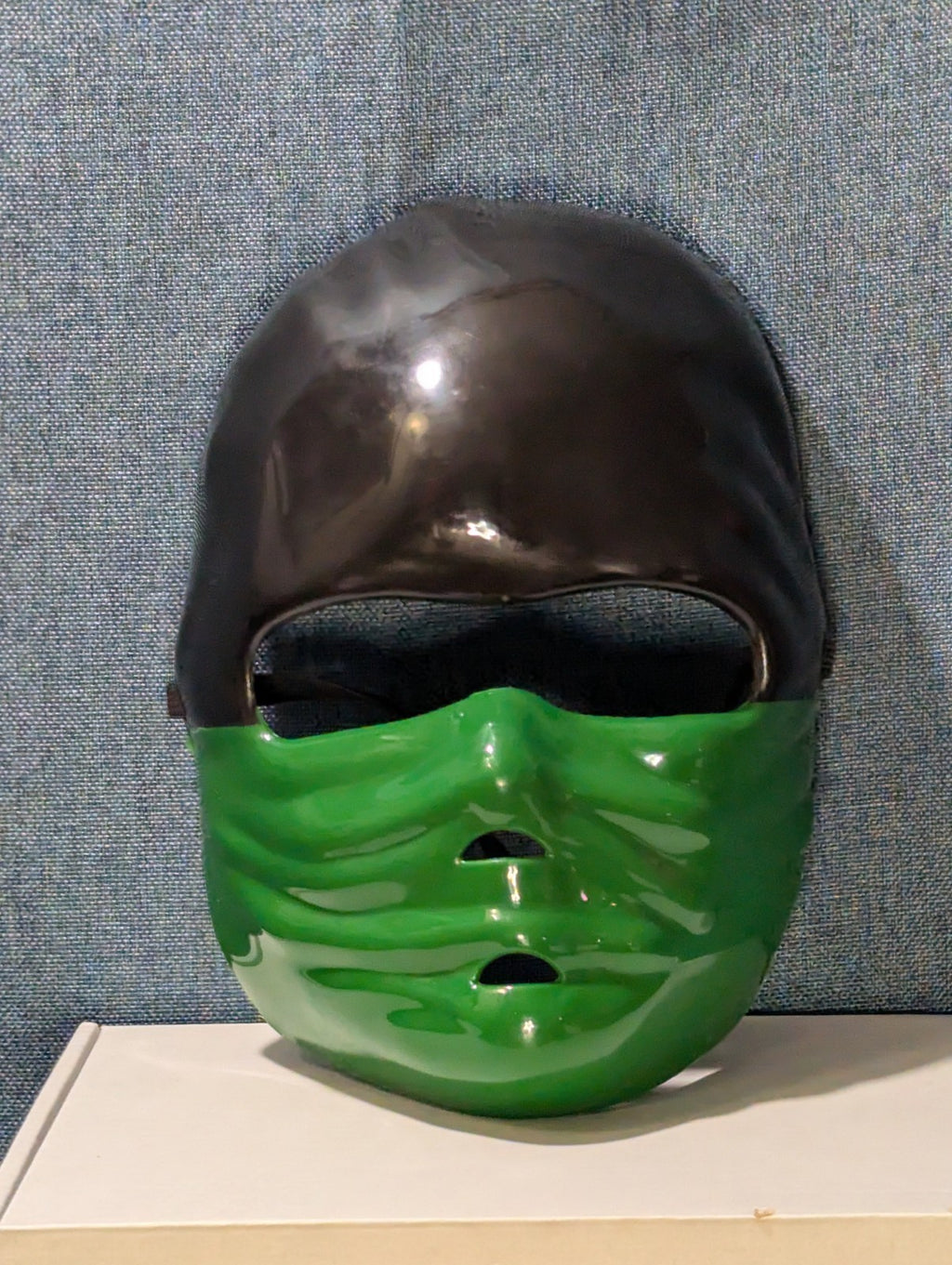 Kids Ninja Mask Green & Black Halloween Costume Accessory Dress Up Half Mask