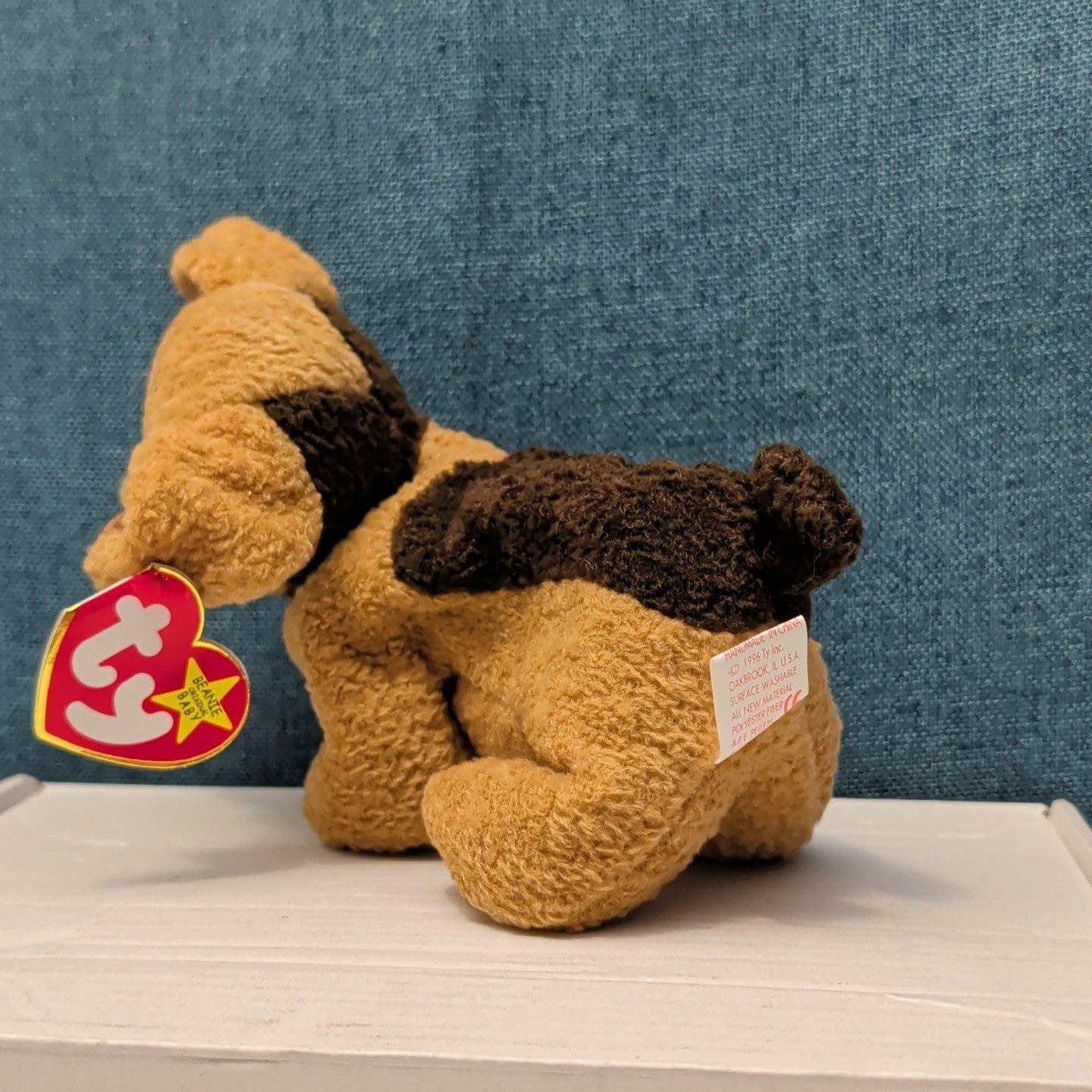 TY Beanie Baby TUFFY Terrier Dog 1996 | MWMT Mint Tags | Fareham Hants Star 6.5"