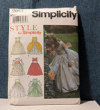 Simplicity 8953 Child's Formal Dress Pattern Flower Girl Wedding Sz 4-8 UNCUT 04