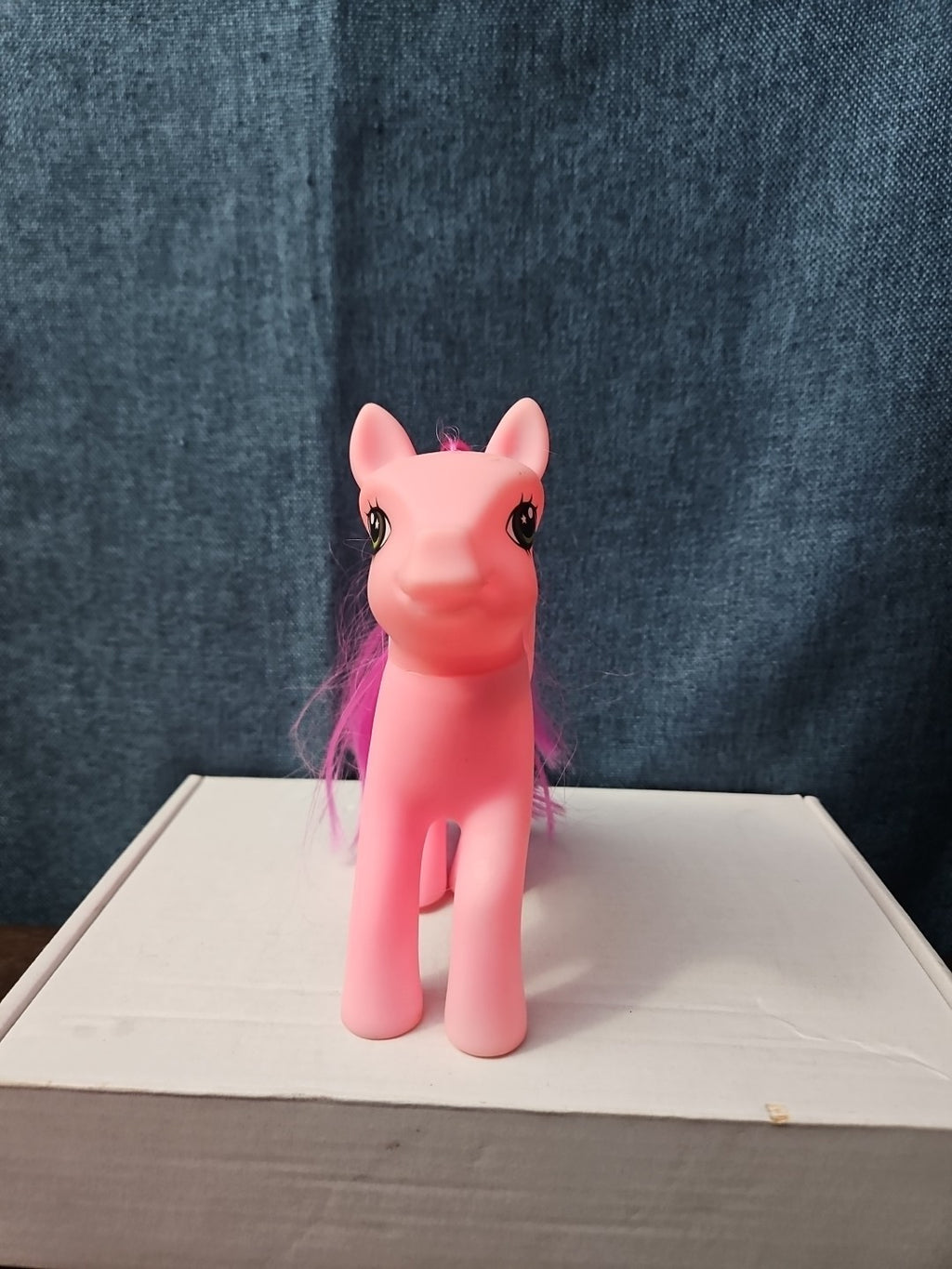 Pink Pegasus Pony Toy | 4.5"  MLP Style "Fakie" Figure | Magenta Hair
