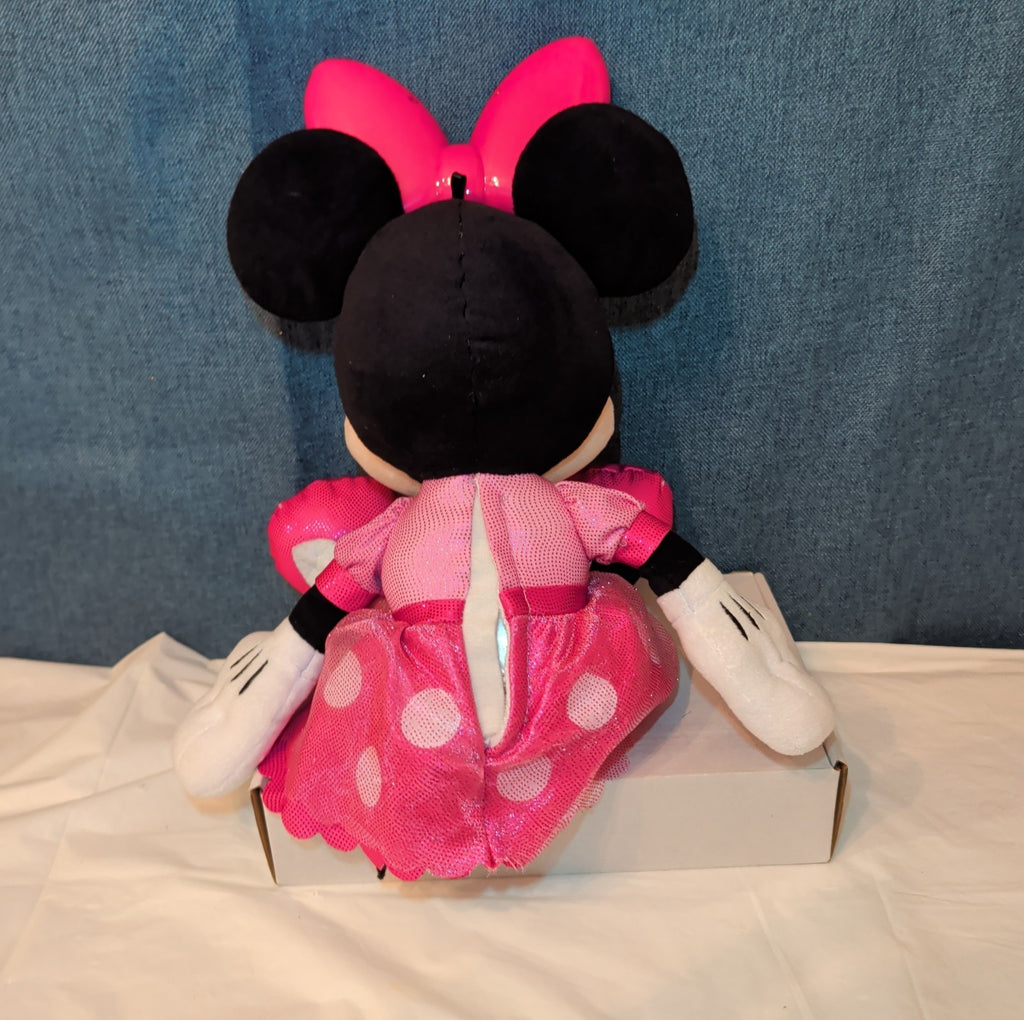 Disney Jr Colorfinity Minnie Mouse Interactive Plush 15" Light Up Talking Toy