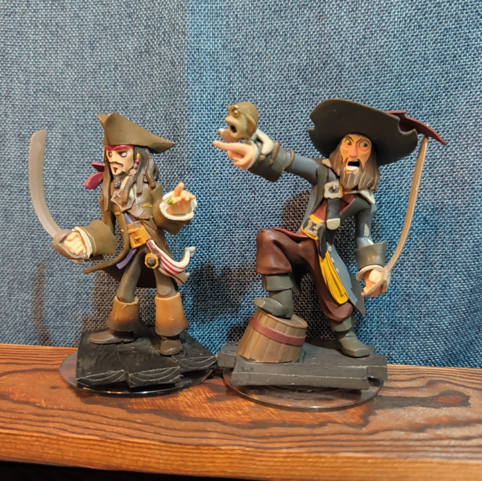 Disney Infinity 1.0 Pirates Jack Sparrow Barbossa Figures Loose