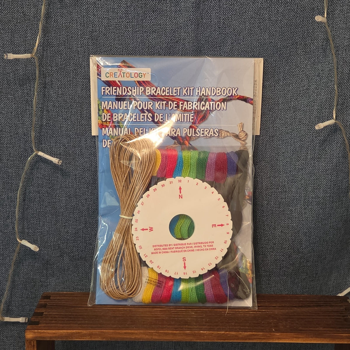 Creatology Friendship Bracelet Kit 15Pc Floss Hemp Wheel Y2K Craft