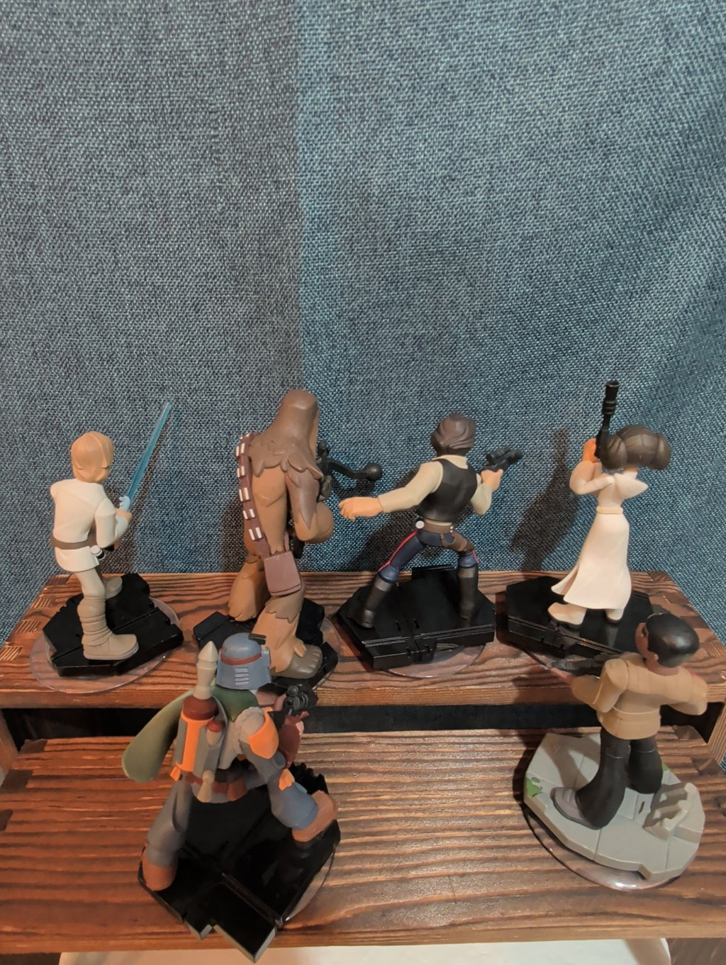 Disney Infinity 3.0 Star Wars 6 Figure Lot Luke Han Leia PVC Loose