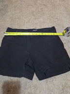 d.jeans High Waist Shorts Black Repreve Stretch Denim Modern Preowned Size 12