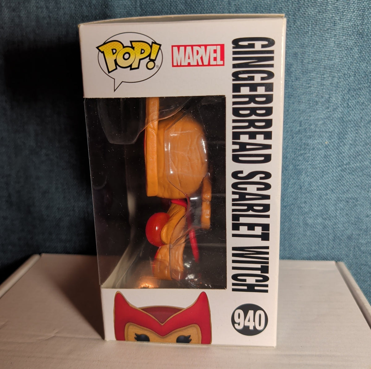 Funko Pop! Marvel Gingerbread Scarlet Witch 940 with Protective Case