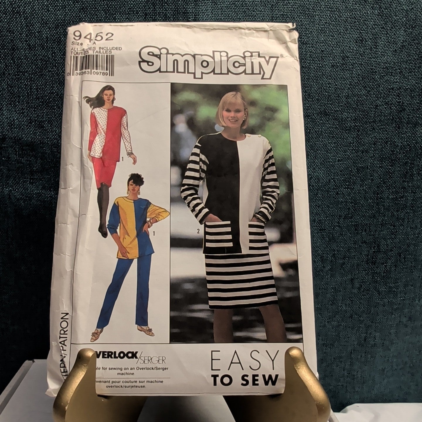 Simplicity 9452 Vintage 1989 Knit Pants Skirt Top Pattern SZ 6-24 UNCUT