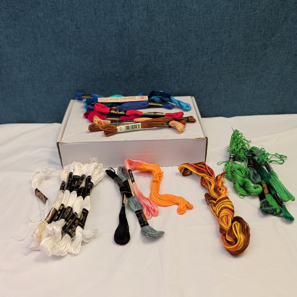 32 Skeins Embroidery Floss Set DMC J.P. Coats