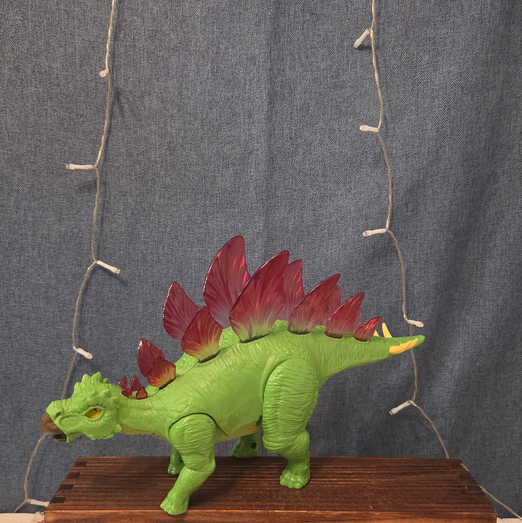 Zuri Inc Stegosaurus Walking Dinosaur Light Up Spikes 12.5