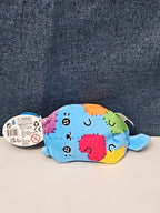Cats vs Pickles Stitches #503 | Fuchsia Series Bean Plush | Blue Patchy Cat