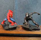 Disney Infinity 2.0 Spider-Man Black Red Suit 2 Figure Lot PVC Loose