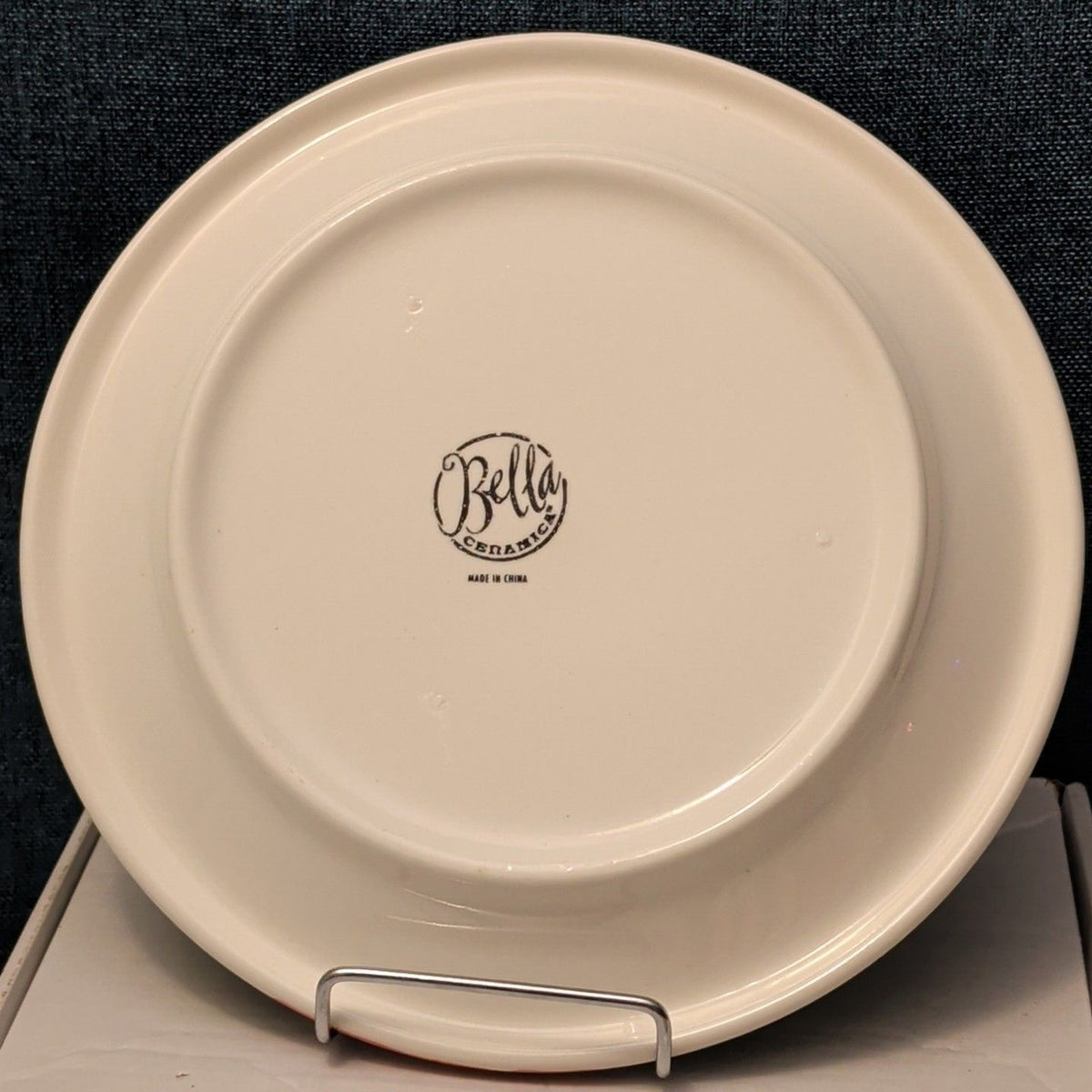 Bella Ceramica Alfresco Fruit Dinner Plates 10 in Hand Painted Set of 7