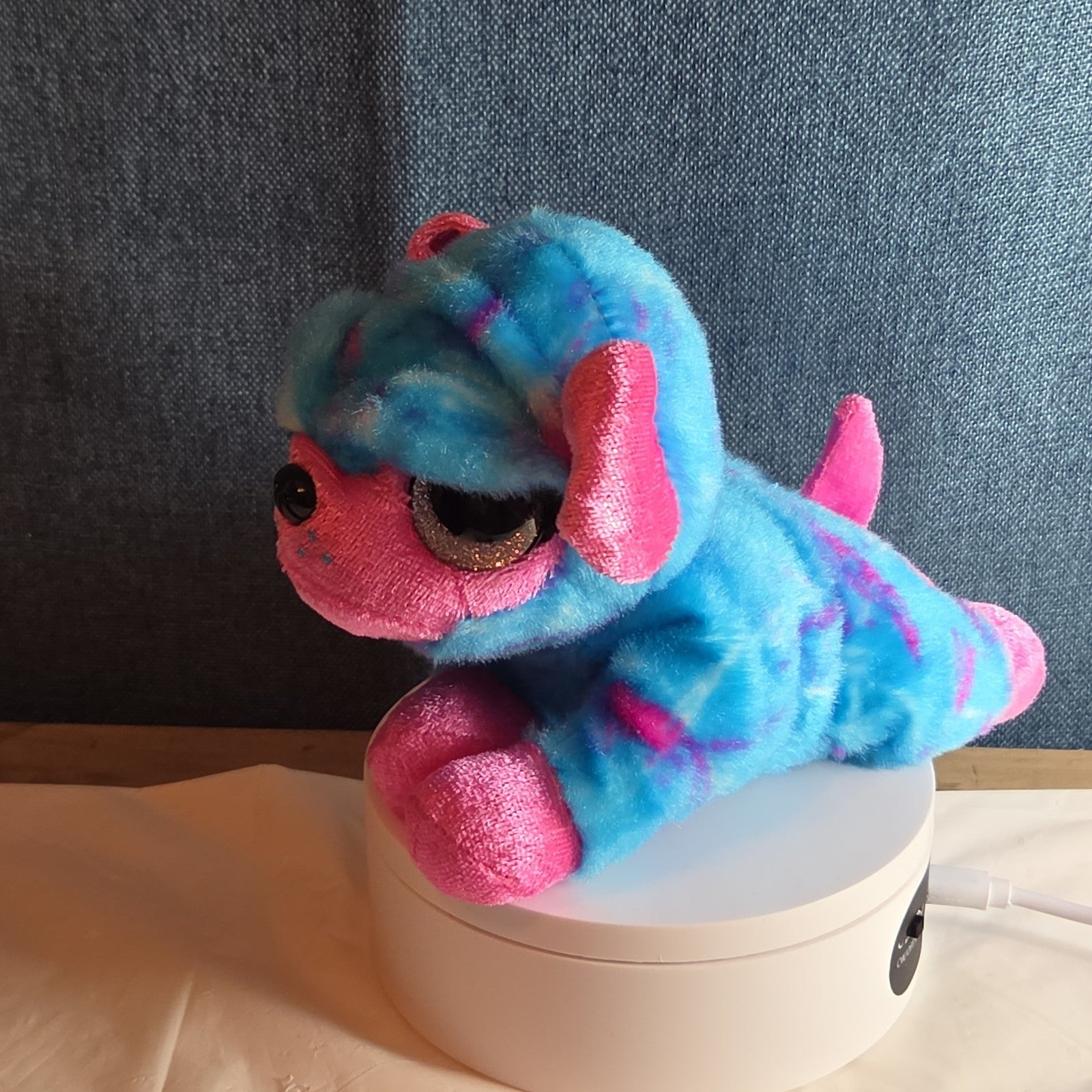 Zuru CoCo Surprise Neon Cone Poppy The Dog Blue & Pink Plush W/ Surprise Inside
