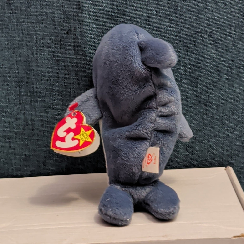 Ty Beanie Baby Echo Dolphin 1996 Retired 4th Gen Tags MWMT PVC Pellets Vintage