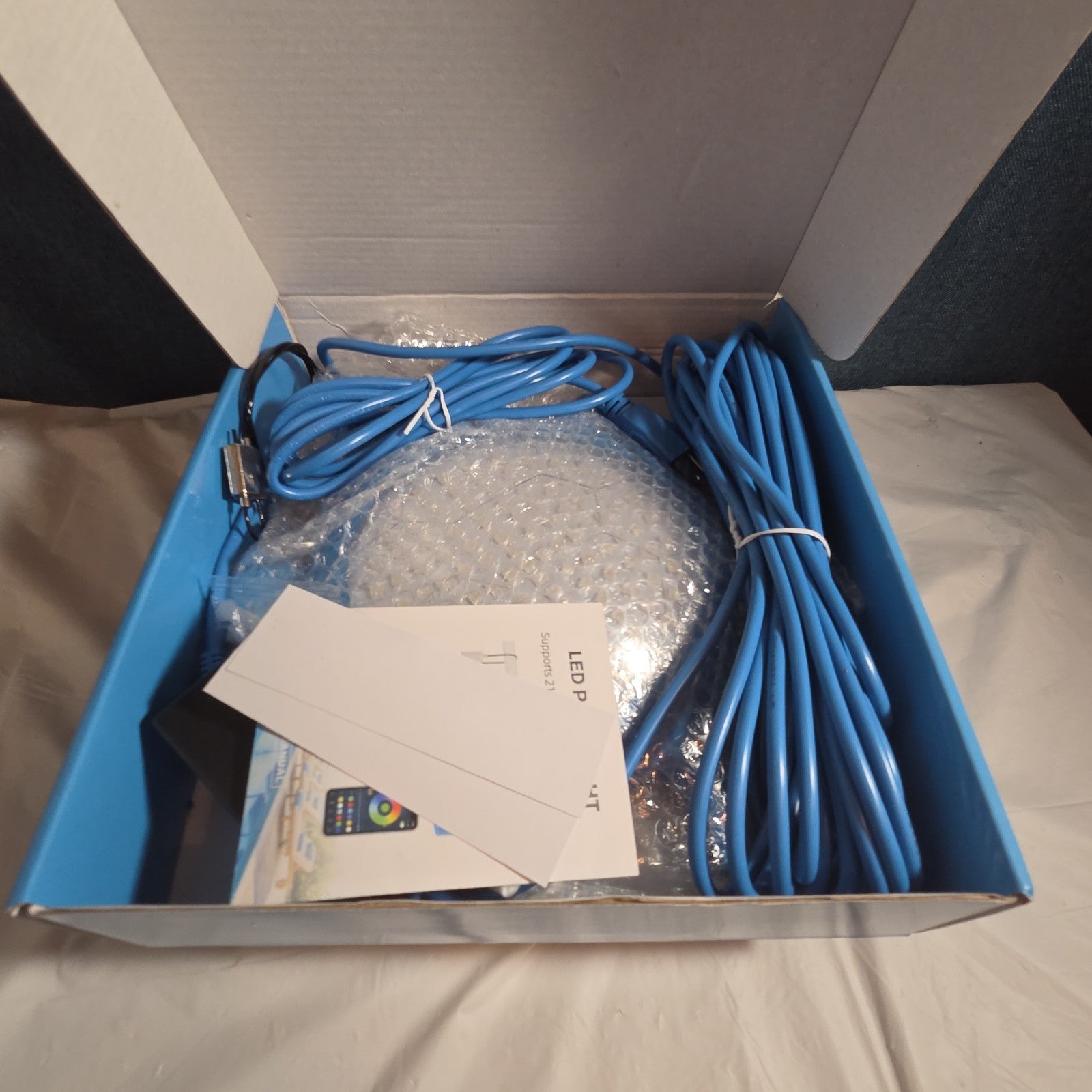 Priorare Turtle LED Pool Light Above Ground Smart App Control Open Box 22W 5V