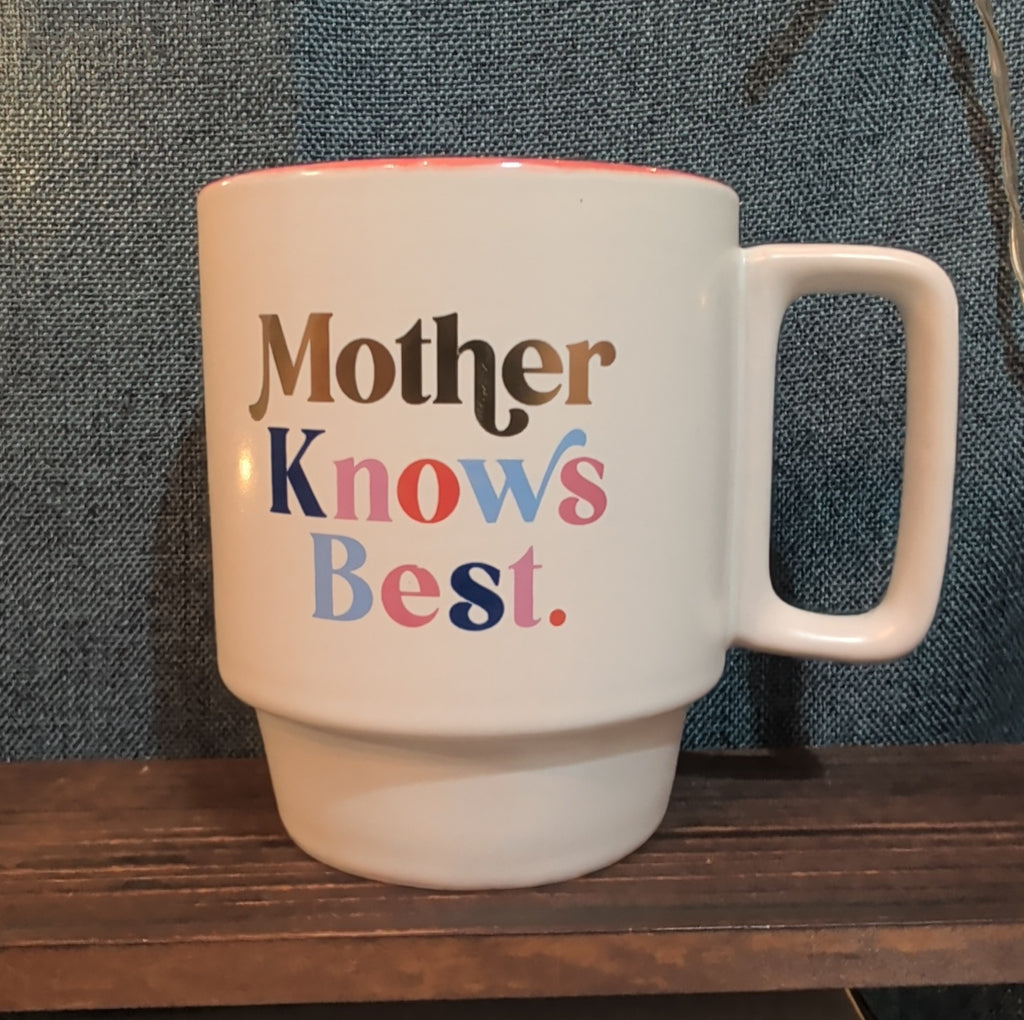 Designworks Ink Mother Knows Best Coffee Mug Ceramic