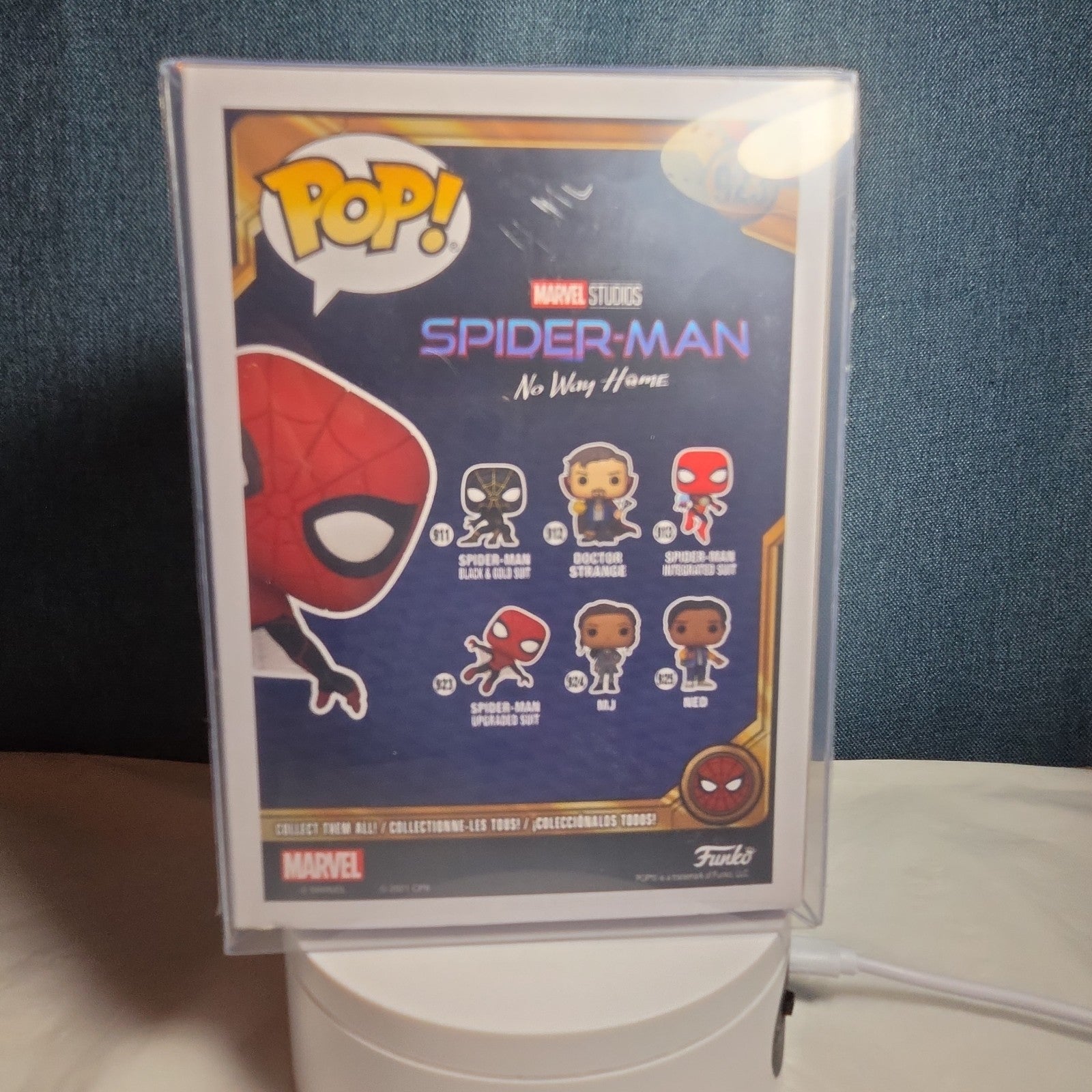 Funko Pop Marvel Spider-Man 923 Upgraded Suit No Way Home in Box with Protector
