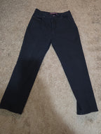 Gloria Vanderbilt Amanda Black Jeans 14p Stretch Denim High Rise Tapered Used