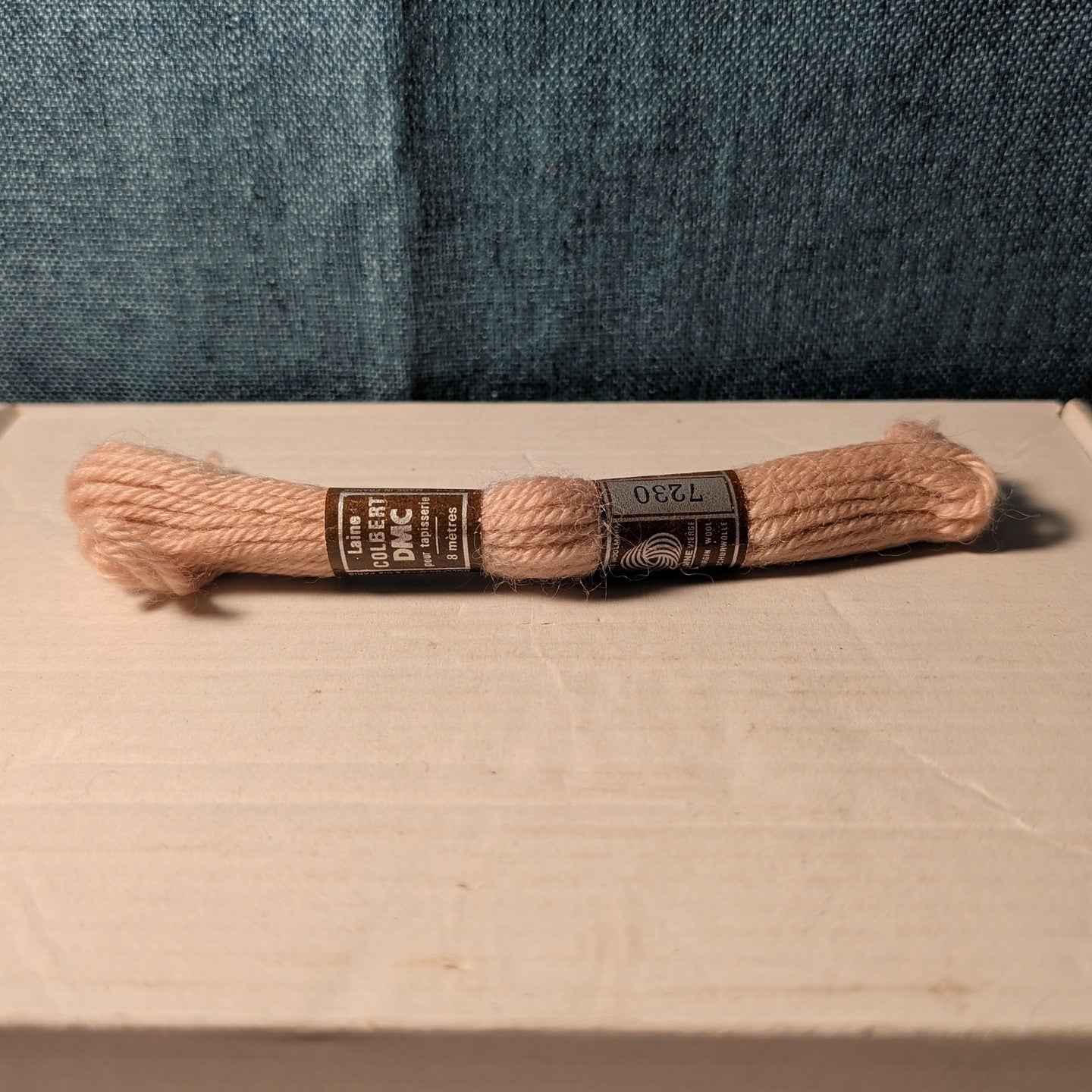Vintage Tapestry Wool Lot 5 Skeins DMC Laine Colbert & Wolle-Rödel Virgin Wool