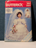 Vintage Butterick 4003 Pattern 1986 22" Sof-Porcelain Bride Doll & Gown UNCUT