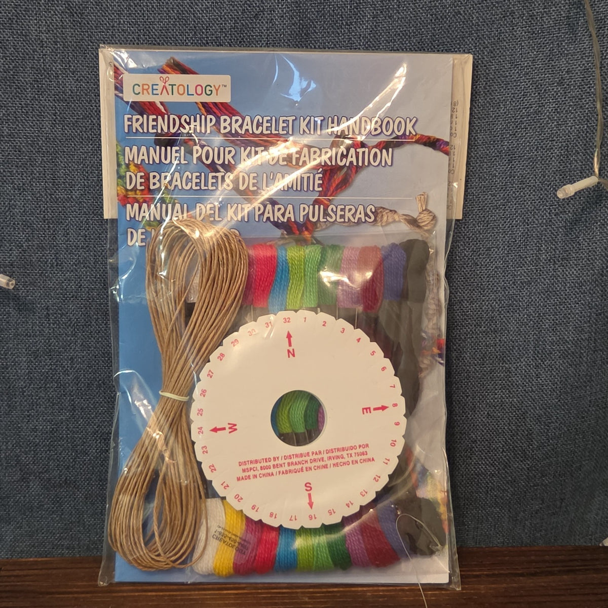 Creatology Friendship Bracelet Kit 15Pc Floss Hemp Wheel Y2K Craft