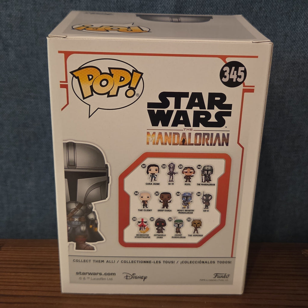Funko Pop Star Wars The Mandalorian #345 Beskar Vinyl Figure with Protector