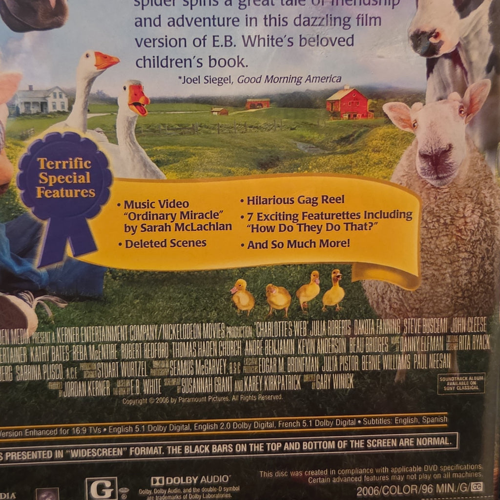 Paramount Charlotte's Web DVD Widescreen 2006