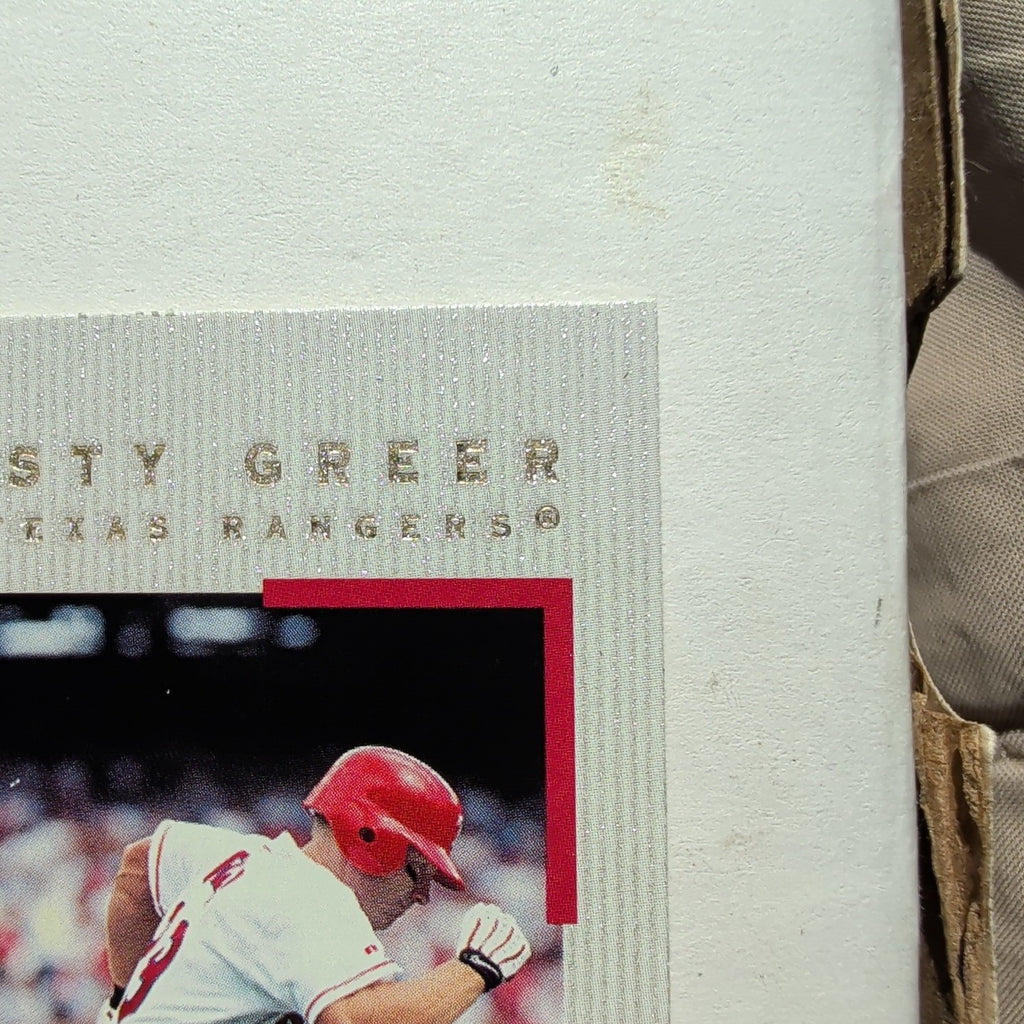2000 Topps Gallery Rusty Greer #4 Texas Rangers Canvas Texture Baseball Card