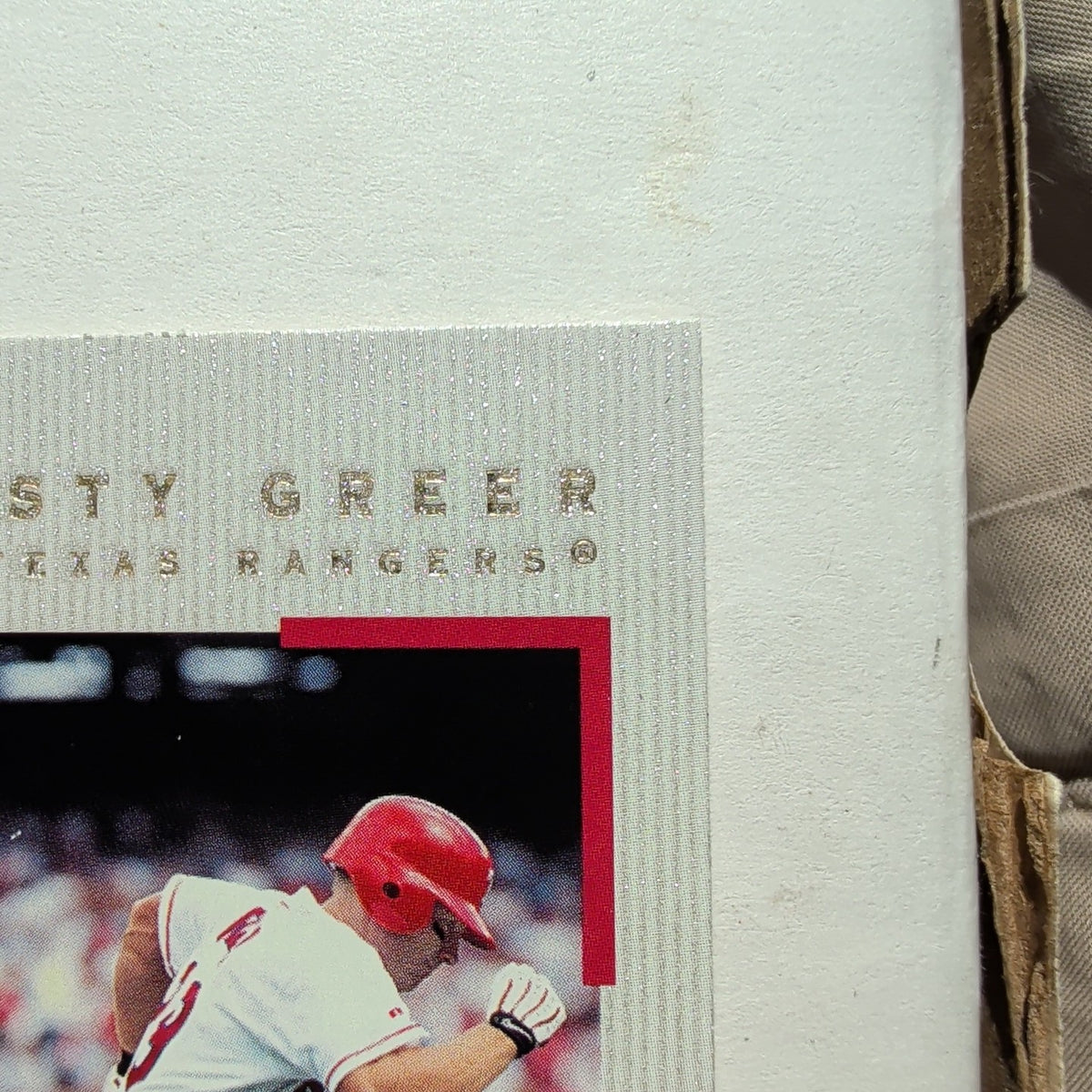 2000 Topps Gallery Rusty Greer #4 Texas Rangers Canvas Texture Baseball Card