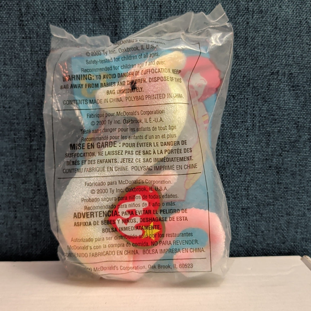 Ty Teenie Beanie Baby Neon Seahorse #13 McDonald’s 2000 Sealed New Toy Retired