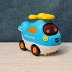 VTech Go! Go! Smart Wheels HELICOPTER | Light Blue & Yellow | Tested Works!