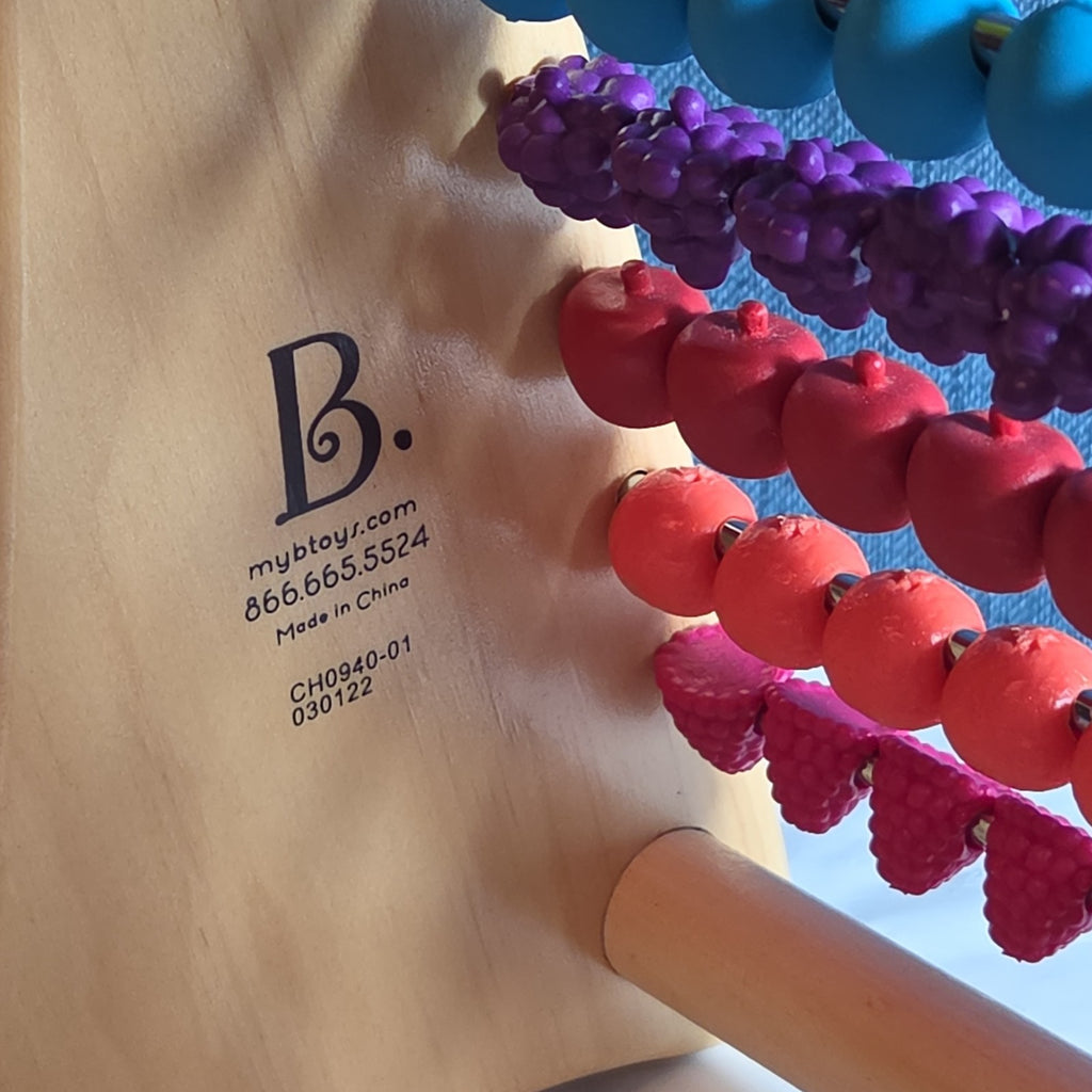 B. Toys Wooden Fruit Abacus Colorful Counting Frame