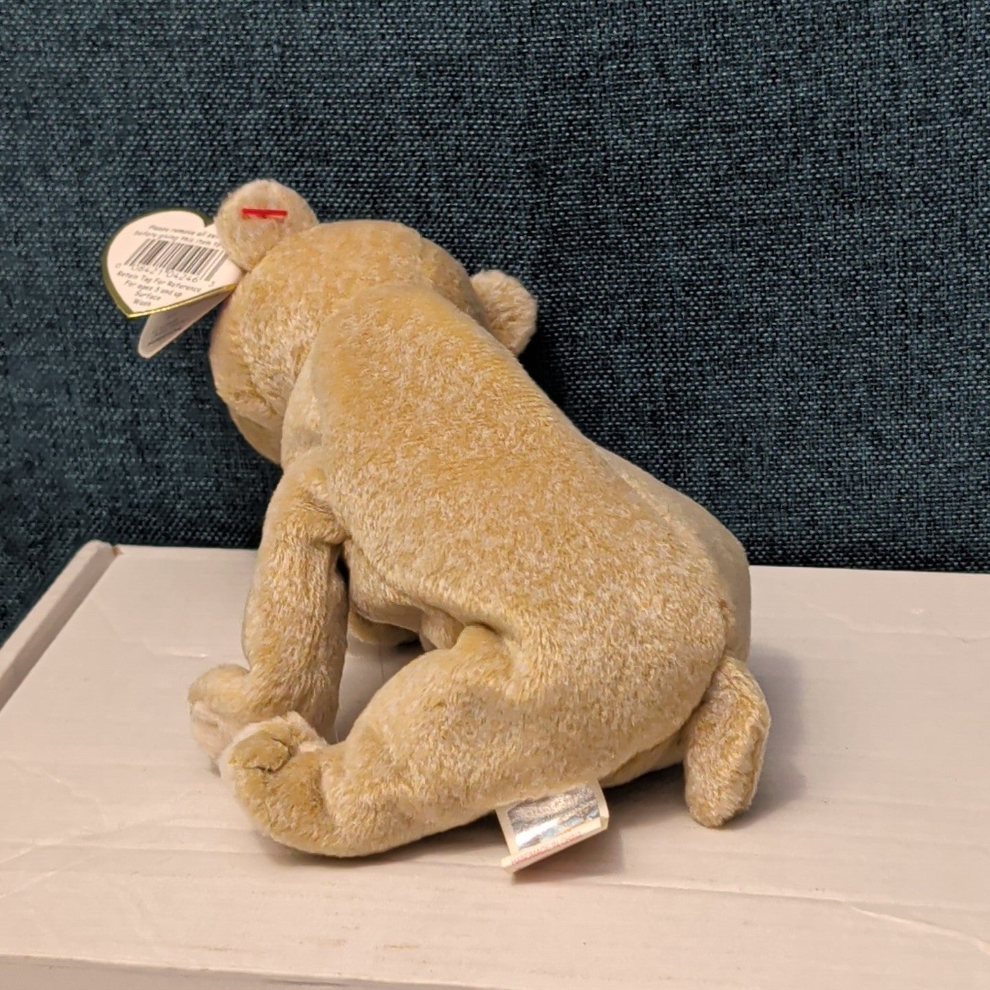 TY Beanie Baby ALMOND Beige Bear 1999 | MWMT Mint Tags | Retired Rare 7" Toy