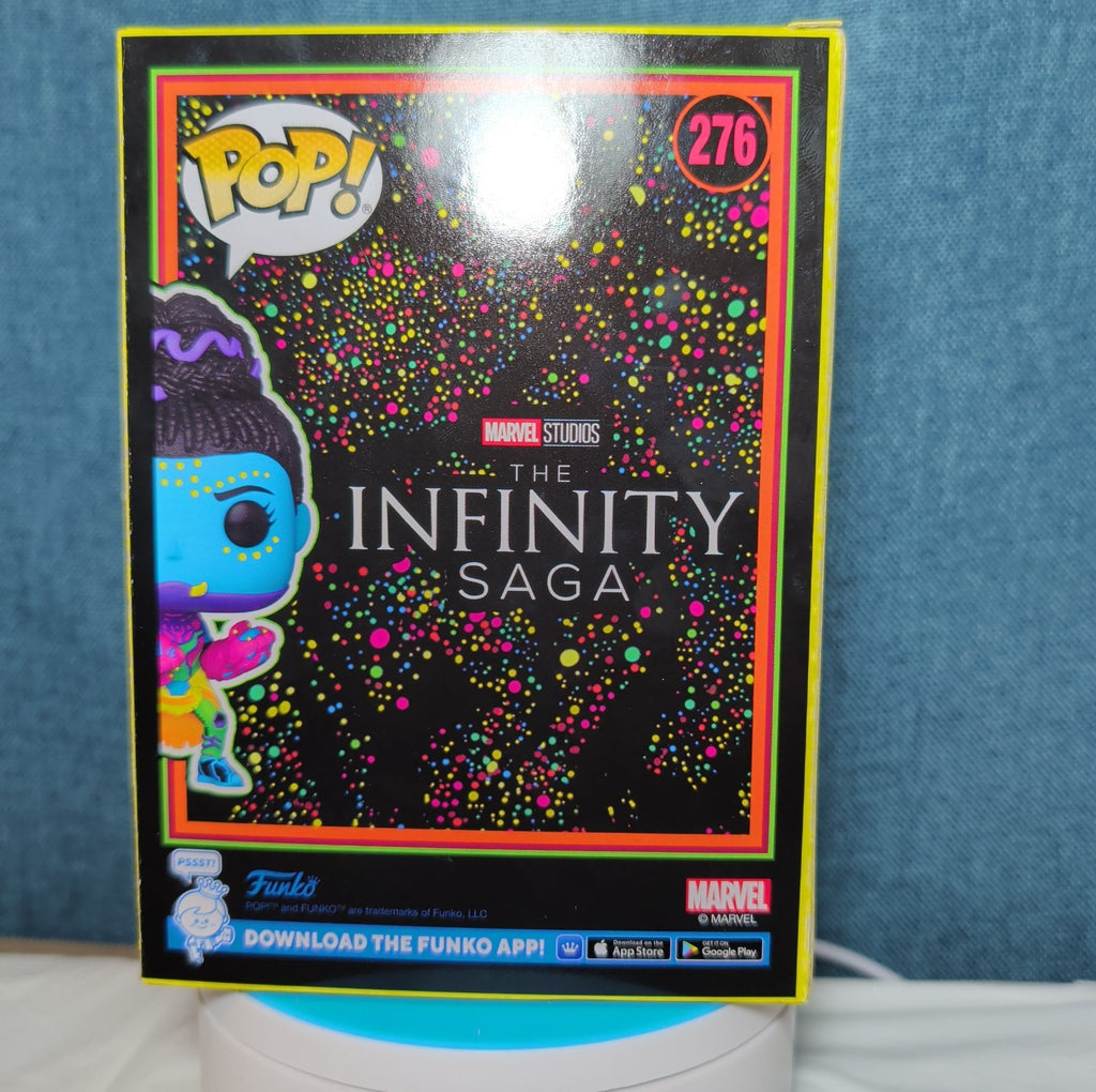 Funko Pop Marvel Shuri Blacklight Target Exclusive #276 in Box with Protector