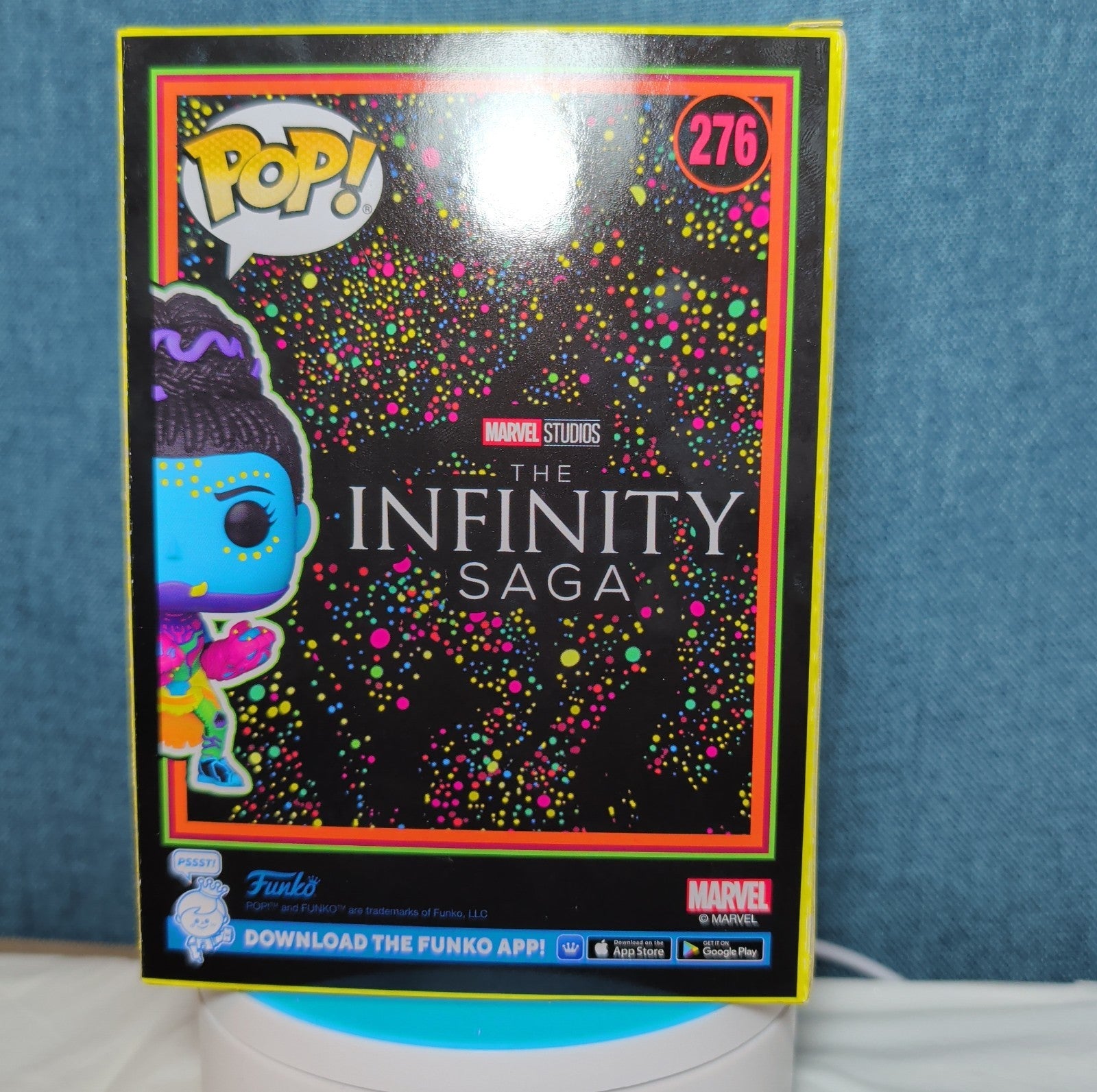 Funko Pop Marvel Shuri Blacklight Target Exclusive #276 in Box with Protector