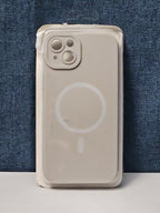 iPhone 14 Plus Case MagSafe Magnetic | Stone Beige Silicone | New
