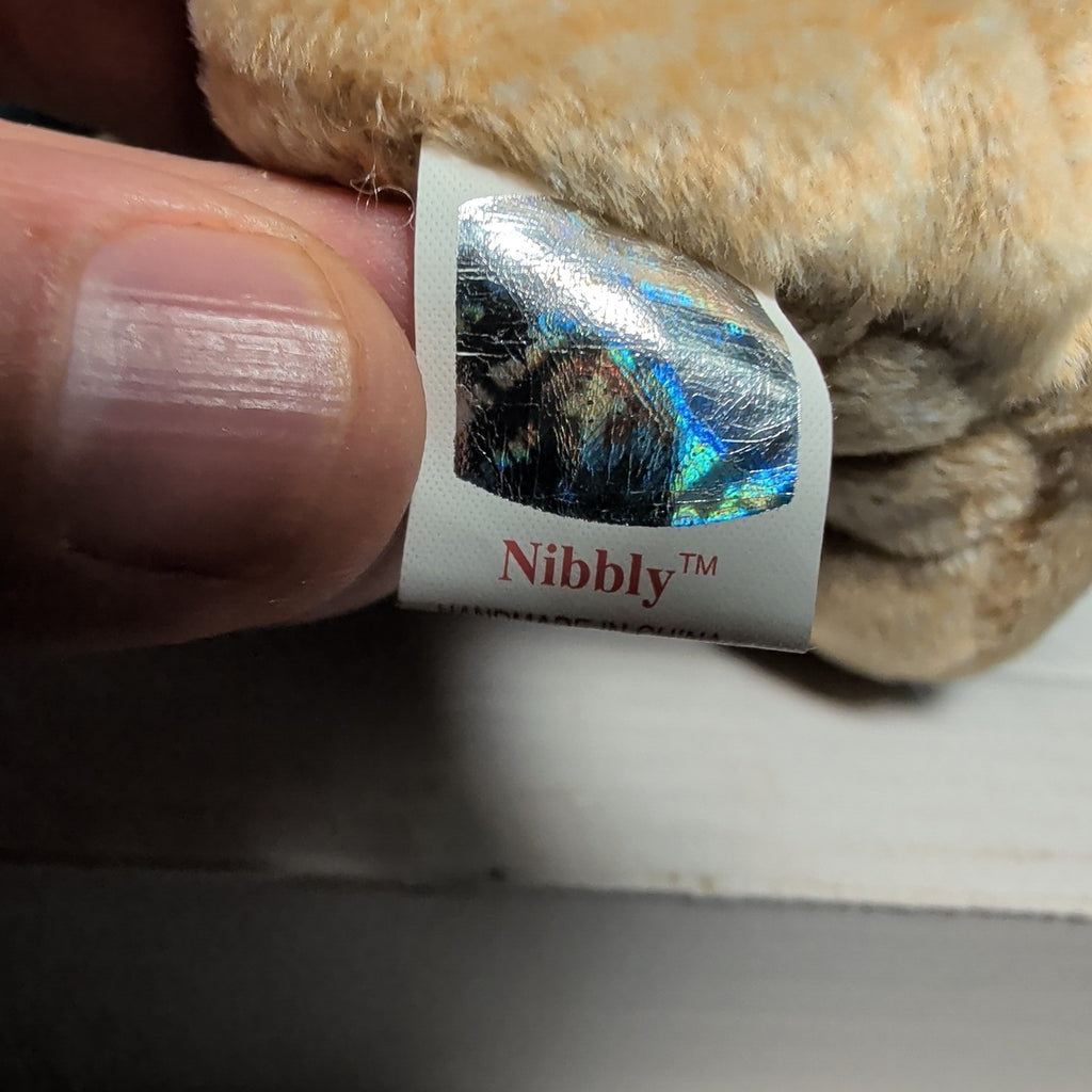 Ty Beanie Baby Nibbly 1998 Retired Speckled Bunny with Tag Protector Vintage