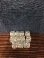 Chunky White Faux Pearl Beads 11pc Craft