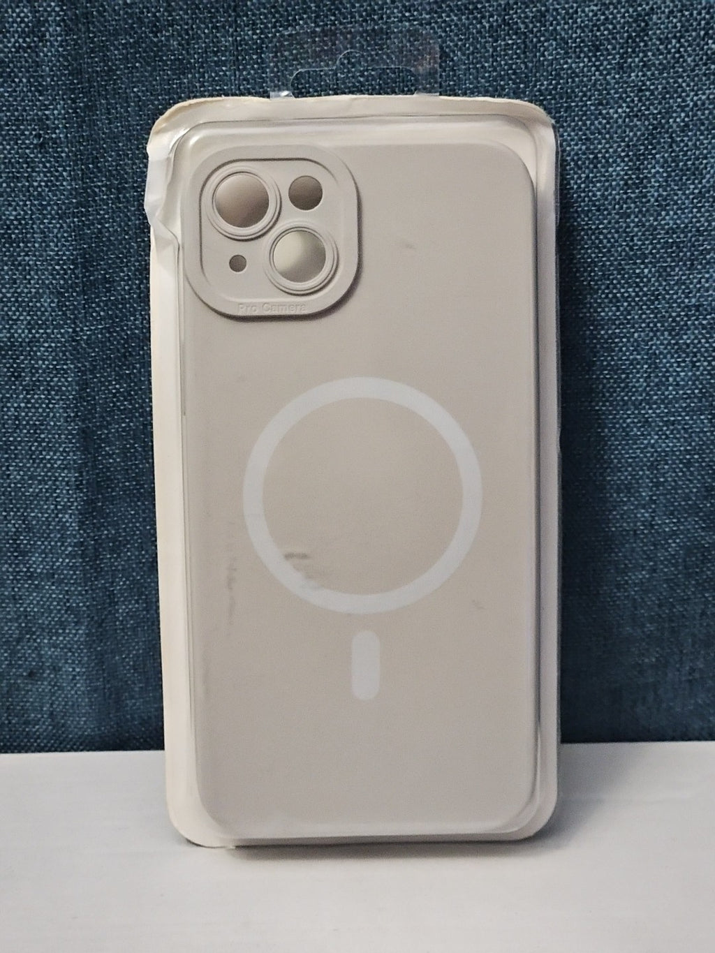 iPhone 14 Plus Case MagSafe Magnetic | Stone Beige Silicone | New