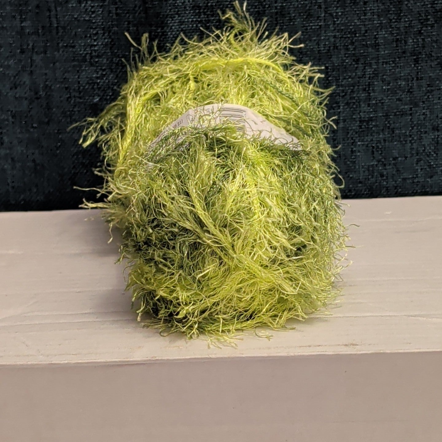 Red Heart Foxy Eyelash Yarn Lime Green
