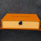 Authentic Louis Vuitton Empty Yellow Drawer Gift Box 5.5x4" Wallet Case