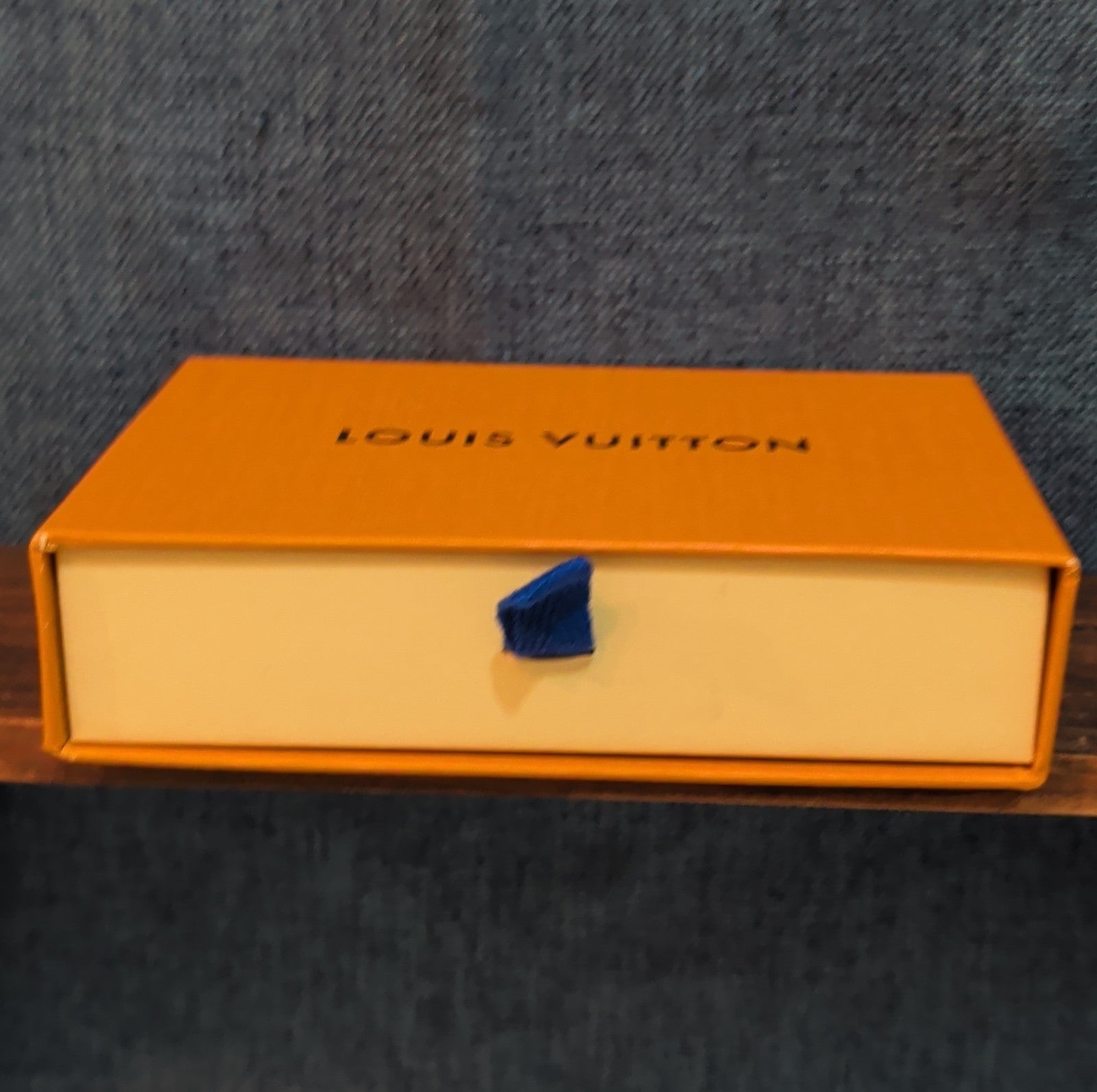 Authentic Louis Vuitton Empty Yellow Drawer Gift Box 5.5x4" Wallet Case