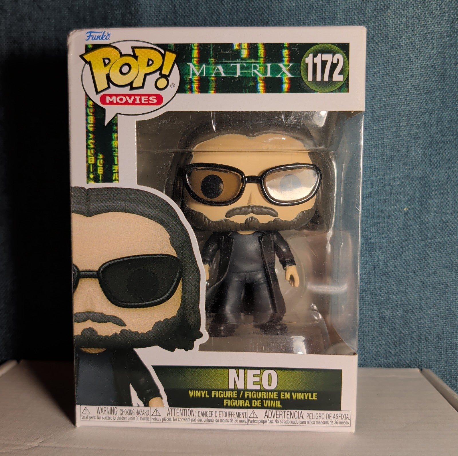 Funko Pop! Movies Matrix Neo 1172 Vinyl Figure Resurrections with Protector