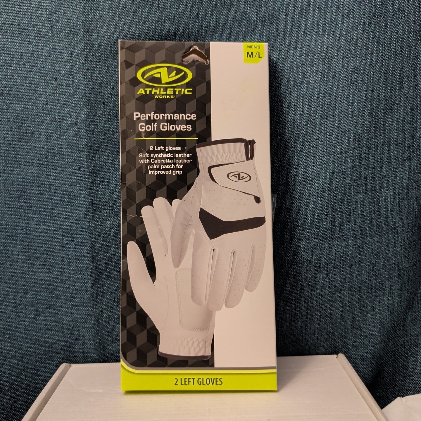 NEW Athletic Works Performance Golf Gloves 2-Pack | Size M/L | 2 Left Hand Glove