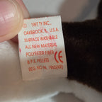 Ty Beanie Baby Bruno Dog Plush Vintage 1997 Bull Terrier Tags Protected