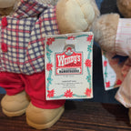 Wendy's Furskins Boone Bear Plush Plaid Outfit 1986 Vintage Holiday Tagged