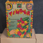 Vintage Discovery Toys Timber Wooden Block Stacking Game