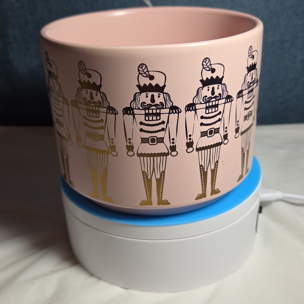 Holly & Joy Nutcracker Pink Ceramic Mug Holiday NWT
