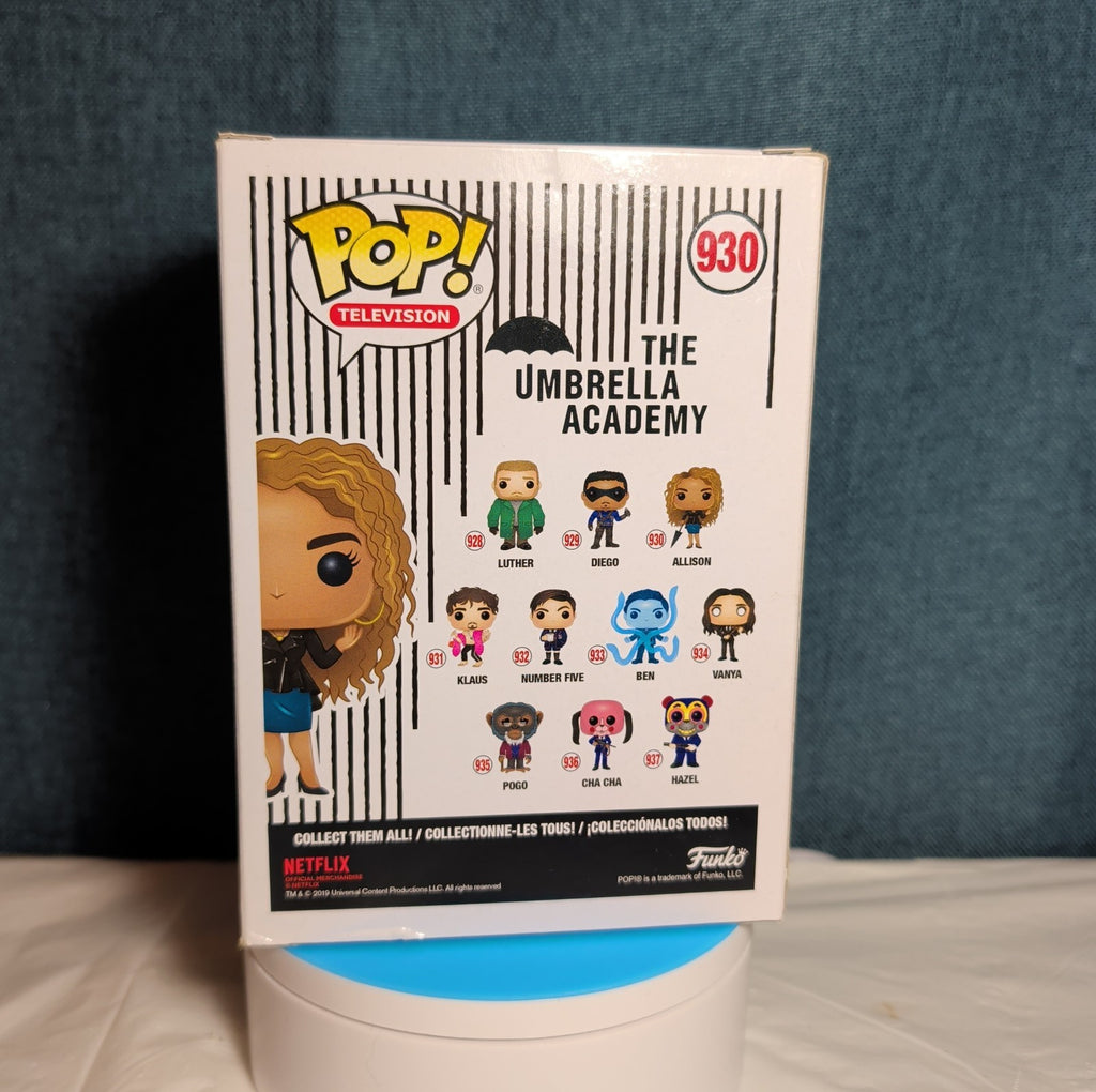 Funko Pop Television Umbrella Academy Allison 930 Vinyl with Box in Protector