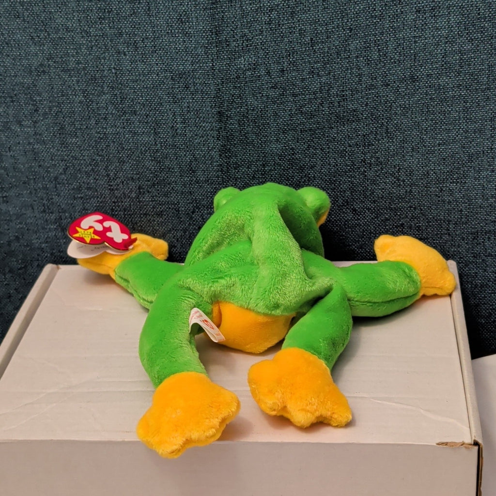 TY Beanie Baby SMOOCHY the Frog 1997 | MWMT Mint Tags | Retired Felt Mouth